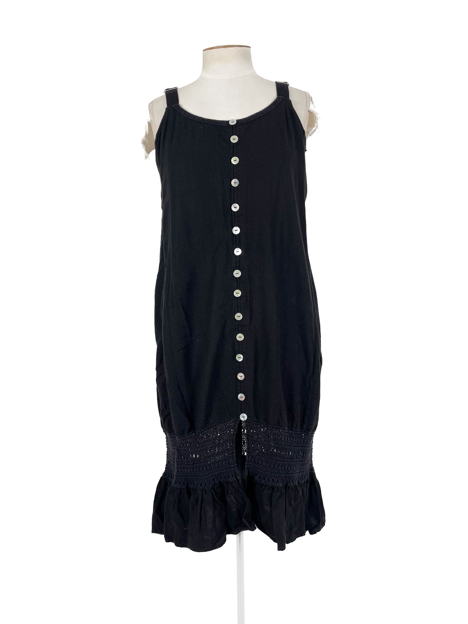 Beme - Black Midi Dress (Size 14)