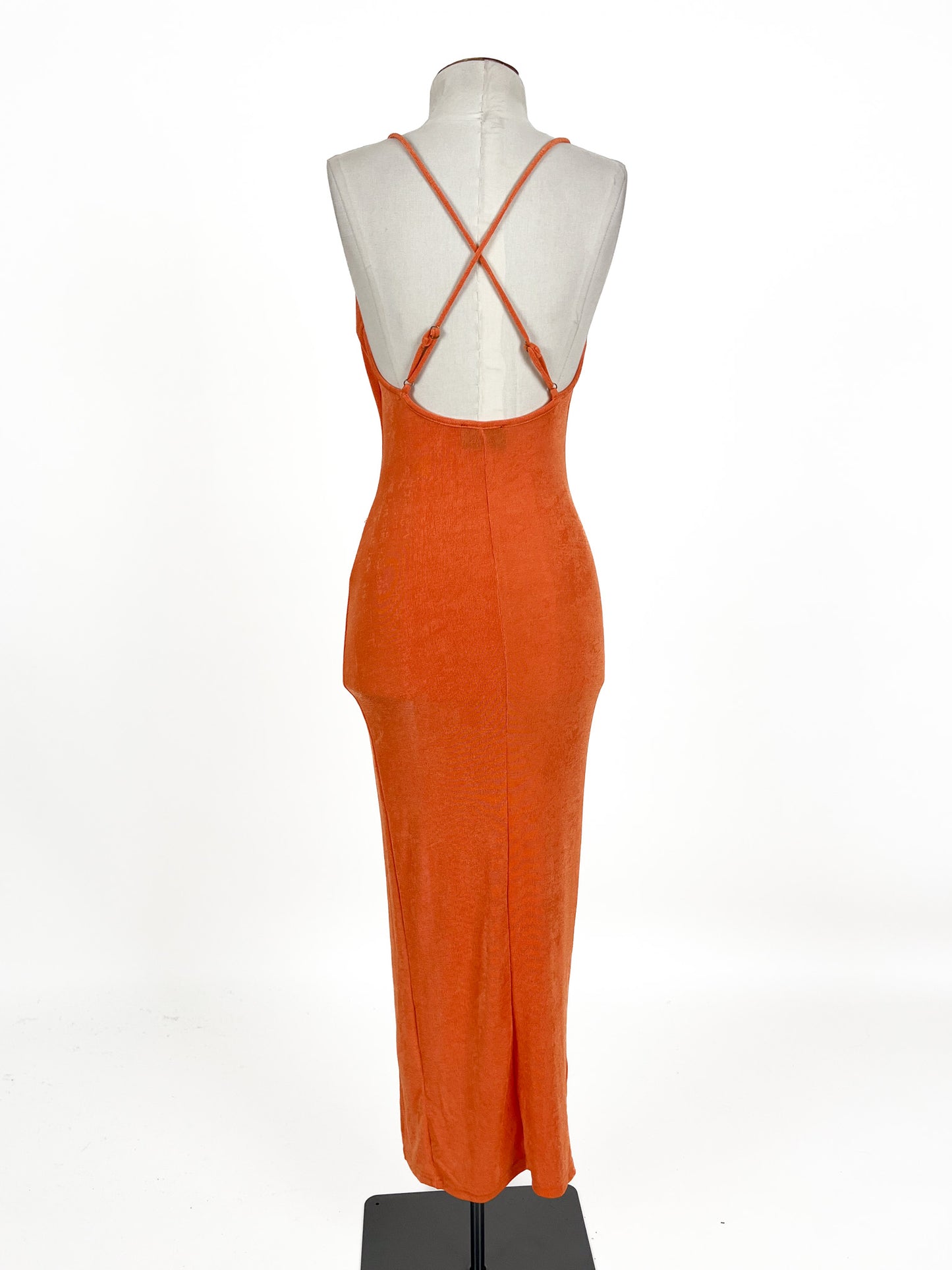 She | Orange Cocktail Dress | Size XS