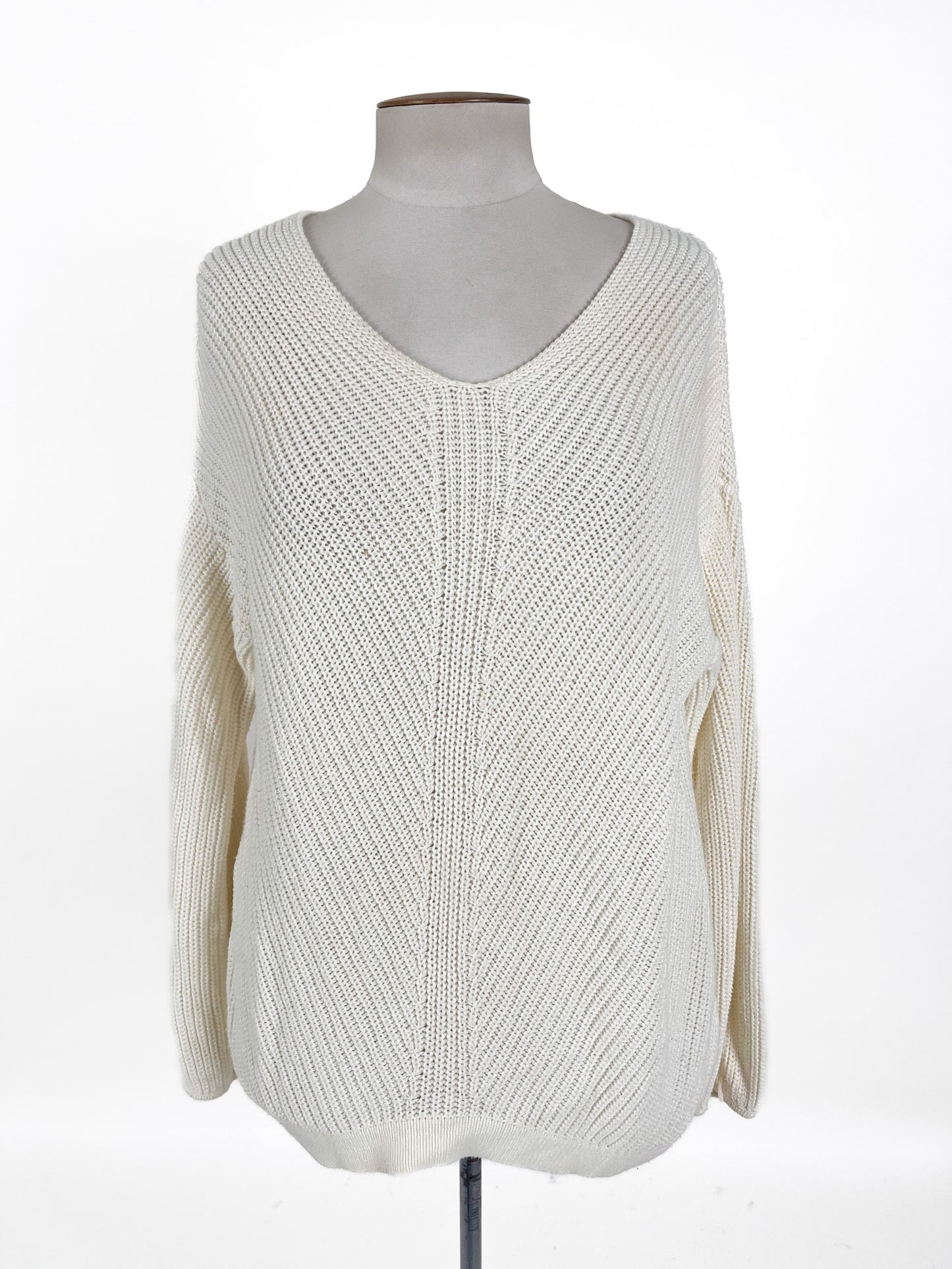 Unknown Brand | White Casual Jumper | Size L