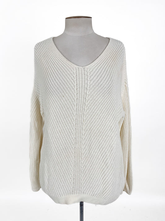 Unknown Brand | White Casual Jumper | Size L