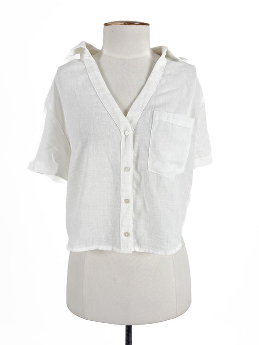 Stradivarius | White Casual Top | Size XS