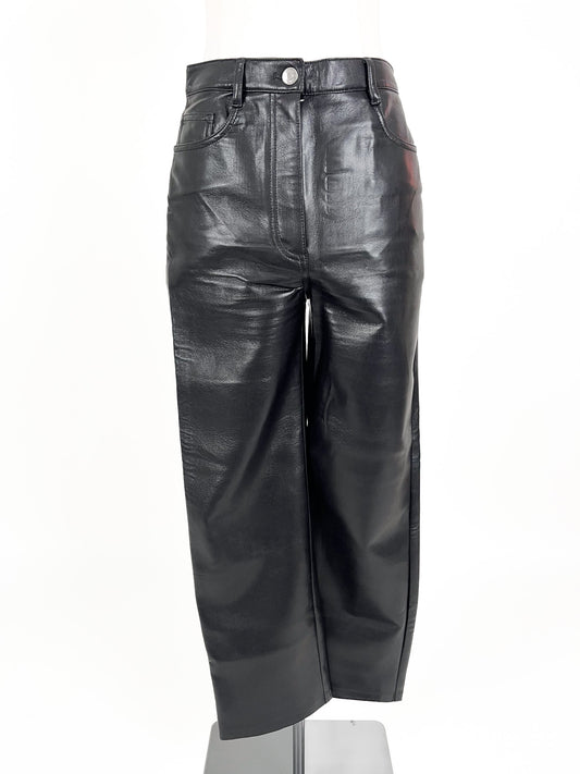 Wilfred | Black Faux leather High waisted Pants | Size 8