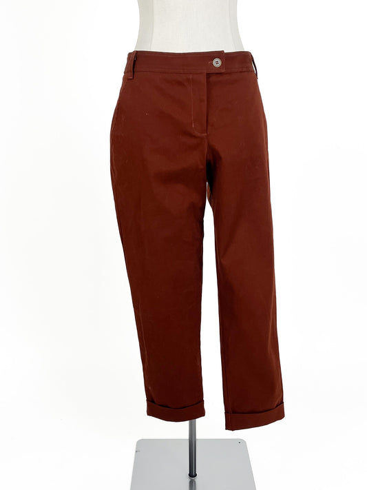 Sylvester | Brown Straight fit Pants | Size M