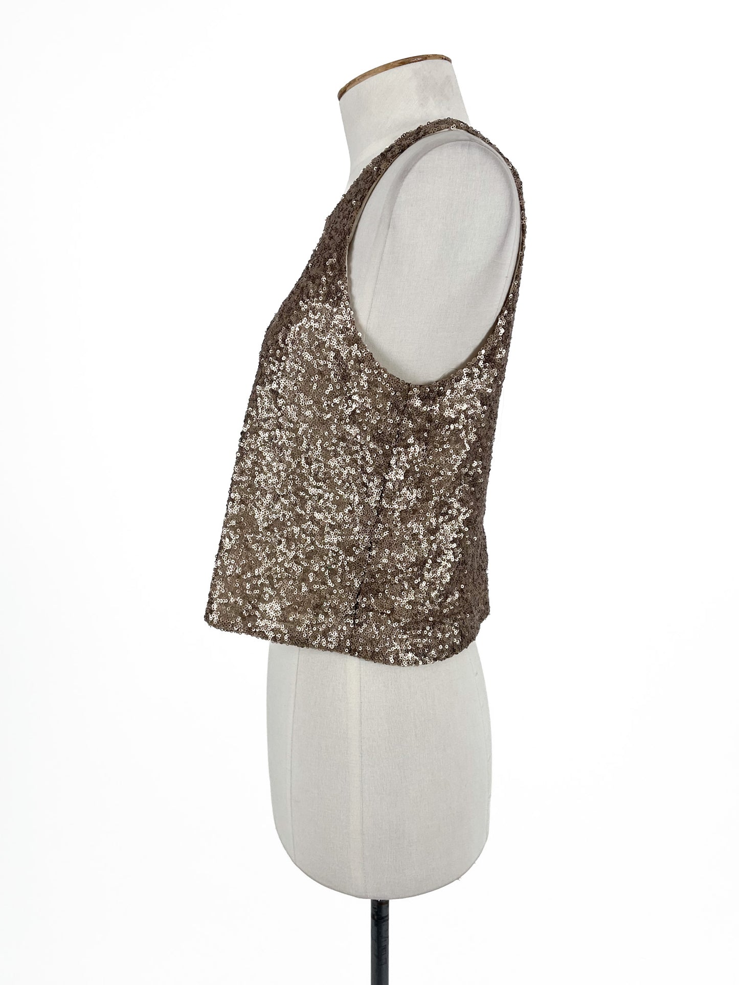 Mink Pink | Gold Cocktail Top | Size XS