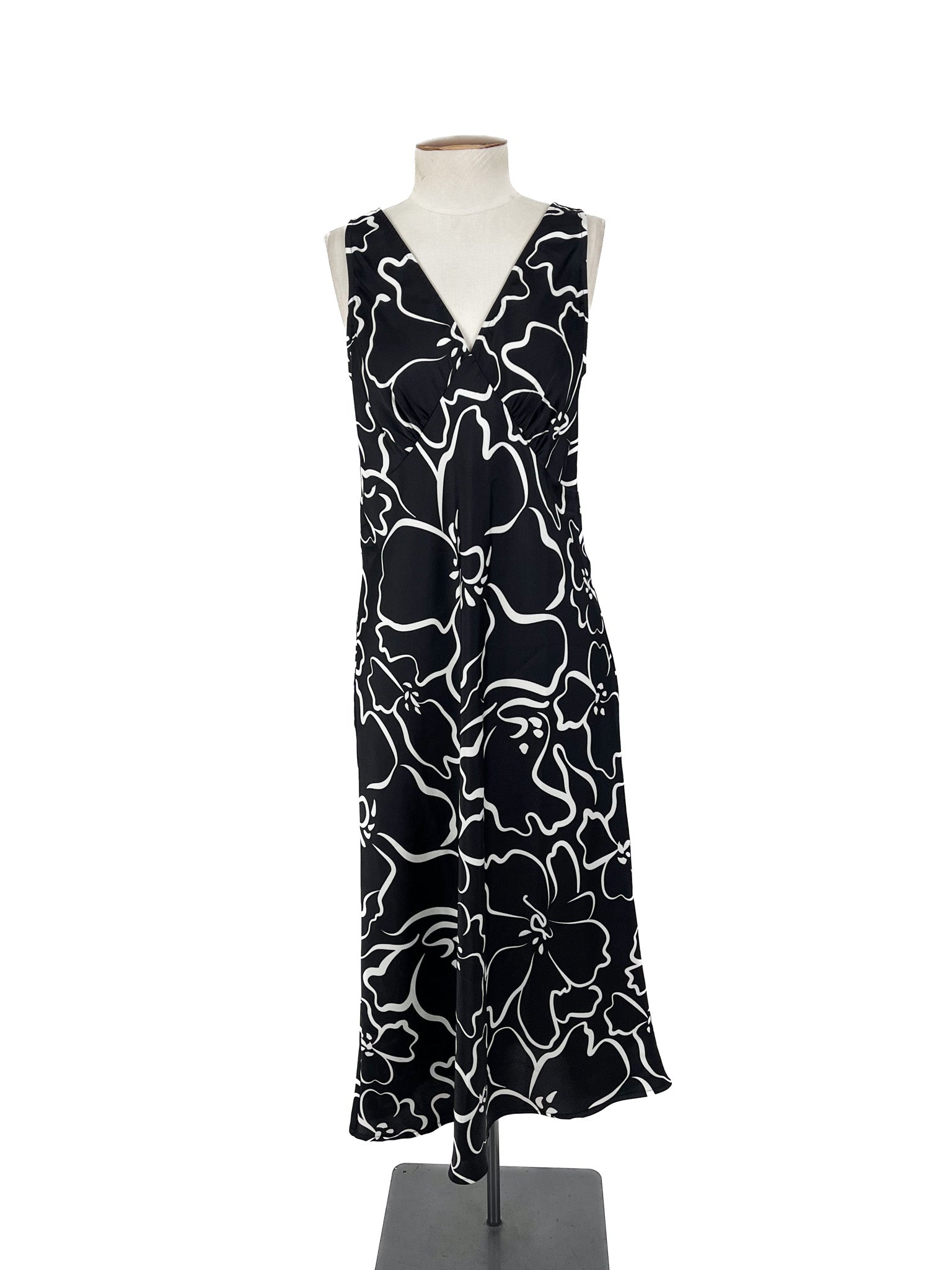 Whistle - Black Midi Dress (Size 10)