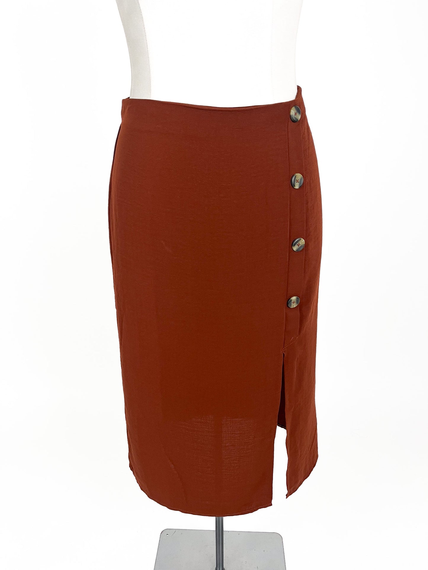 Spirit - Brown Midi Skirt (Size 12)