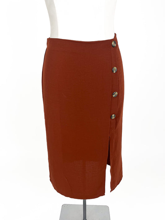 Spirit - Brown Midi Skirt (Size 12)
