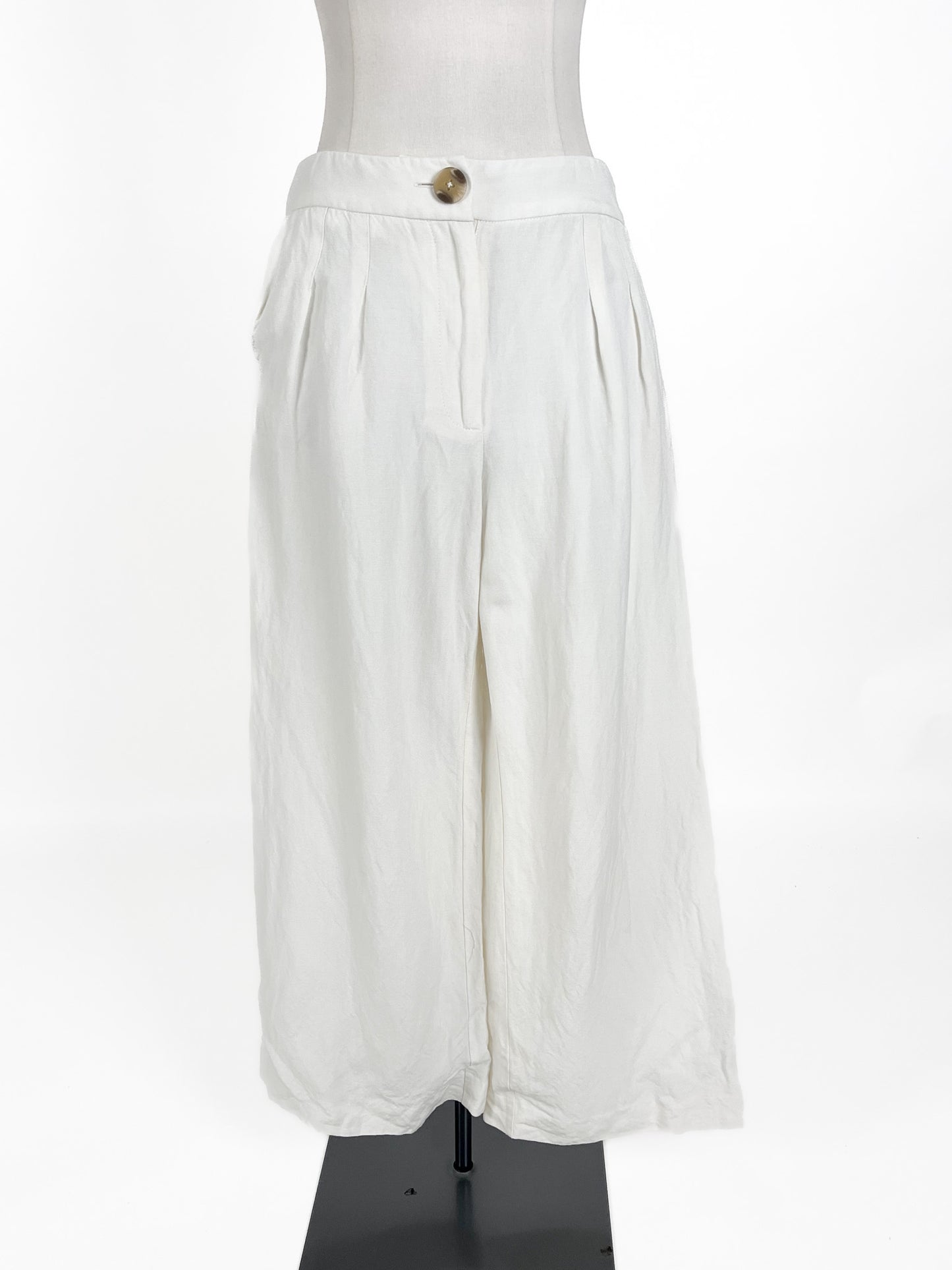 Forever New | White Wide leg Pants | Size 10