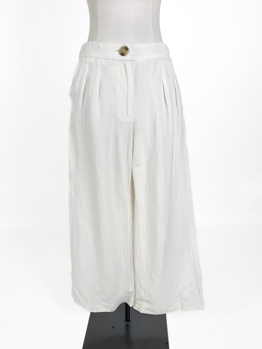 Forever New | White Wide leg Pants | Size 10