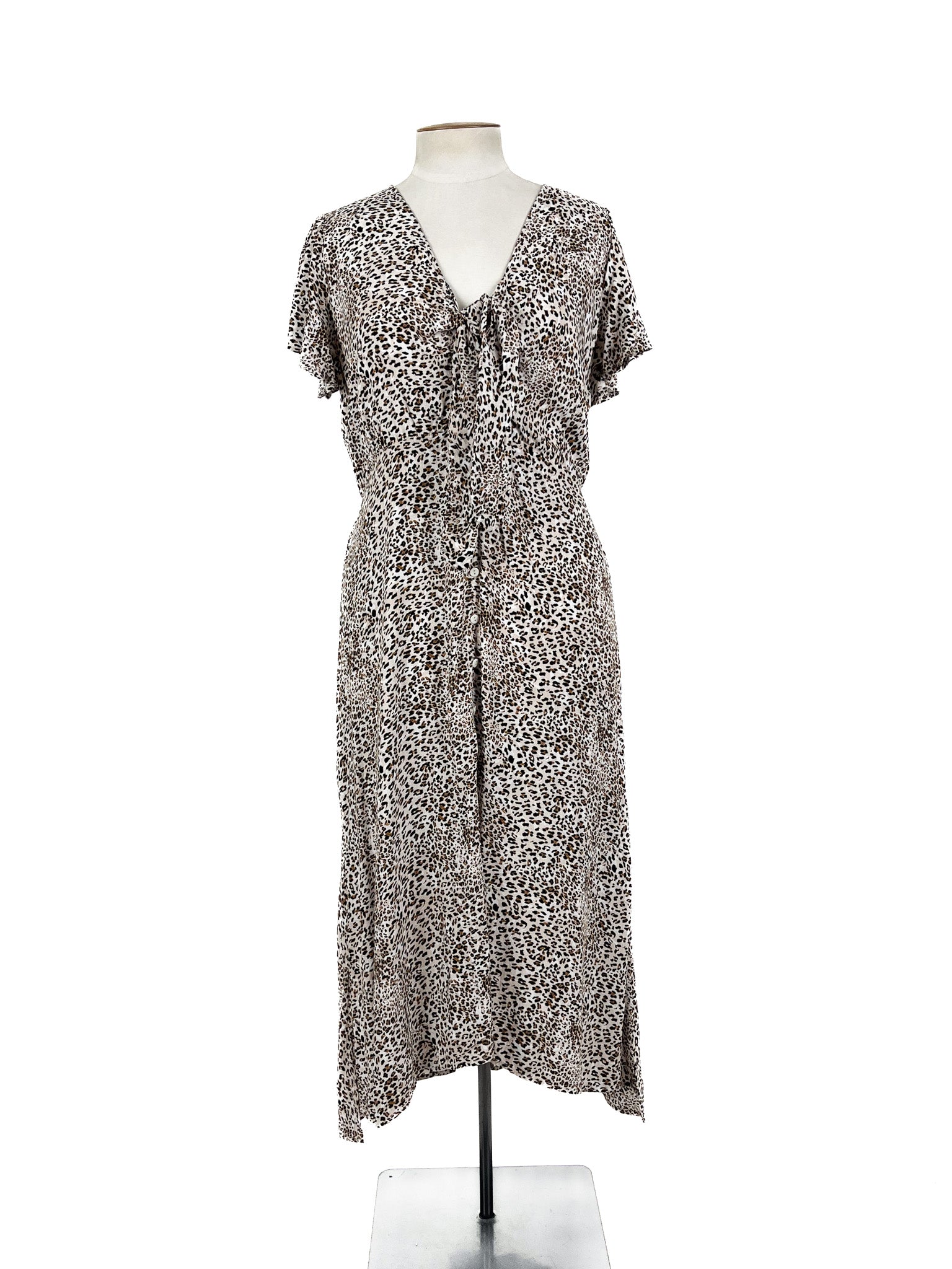 Miracle - Beige Midi Dress (Size 12)