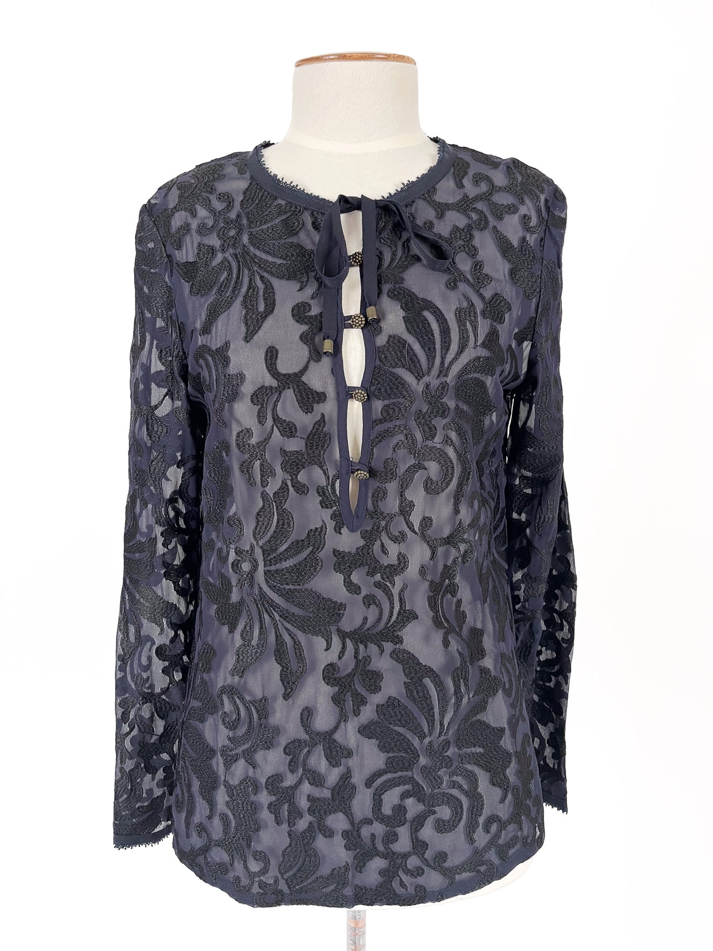 Kate Sylvester | Navy Casual Top | Size 8