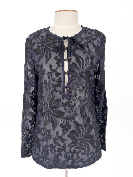 Kate Sylvester | Navy Casual Top | Size 8