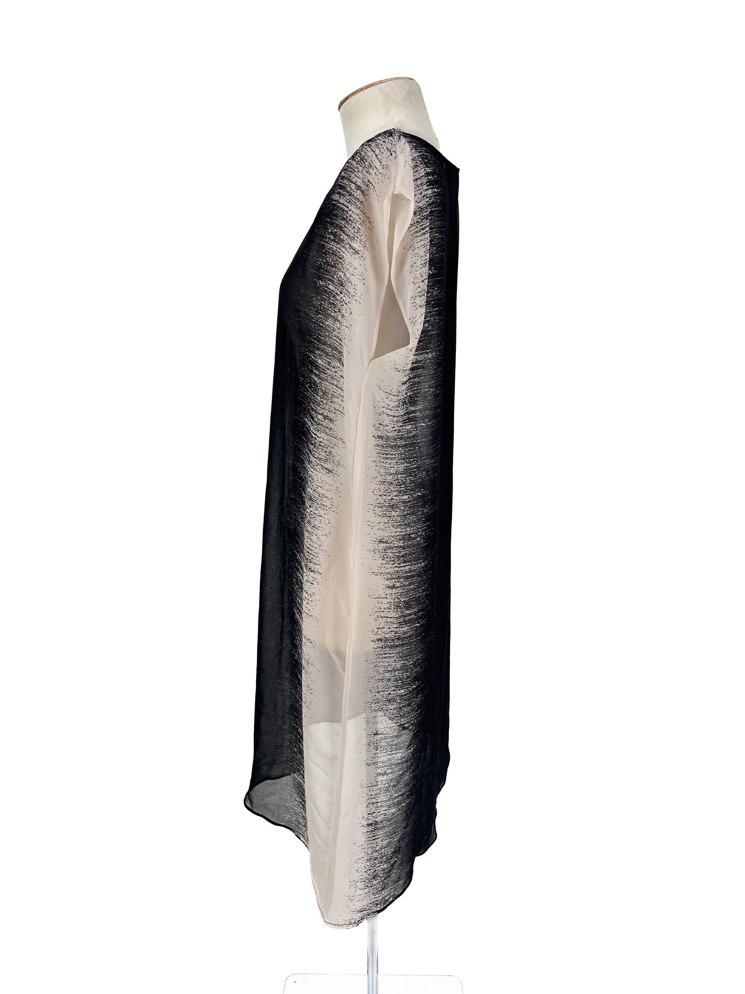 Max - Black & White Midi Dress (Size 8)