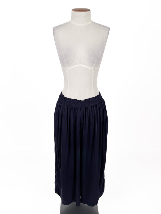 H&M | Navy High waisted Wide leg Pants | Size 10