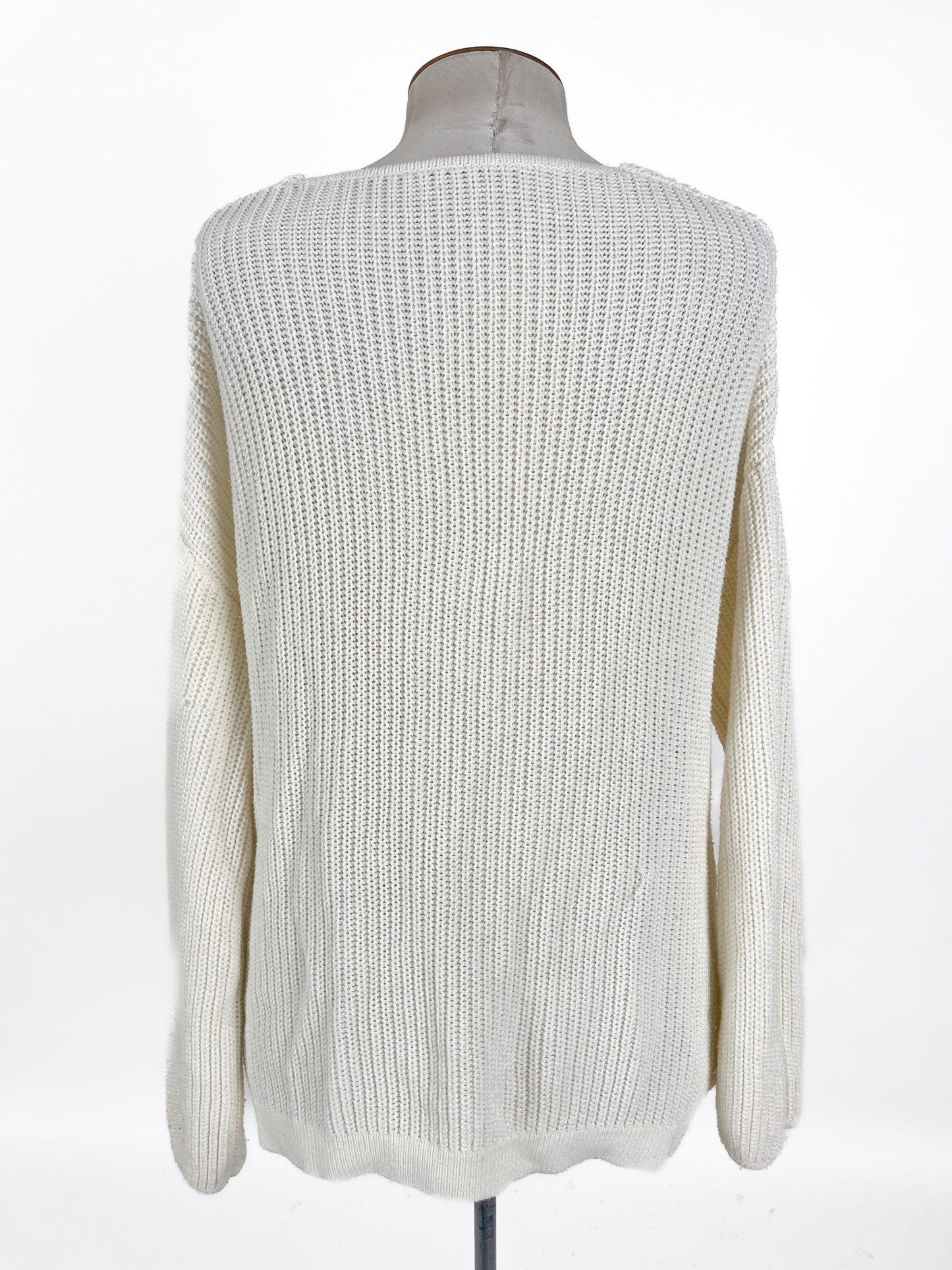 Unknown Brand | White Casual Jumper | Size L