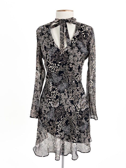 Miss Selfridge | Black Cocktail Dress | Size 8