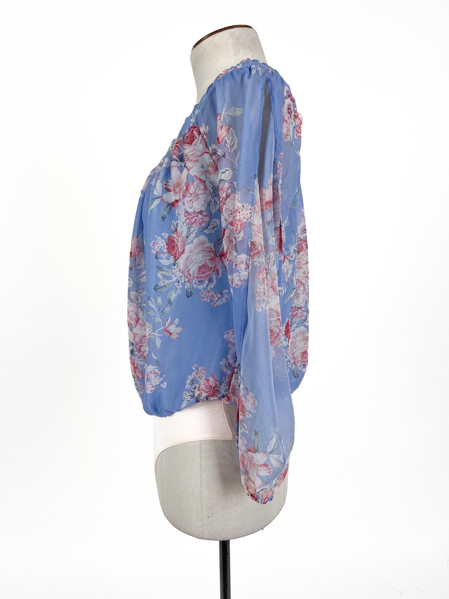 Forever New - Blue & Pink Bodysuit (Size XS)