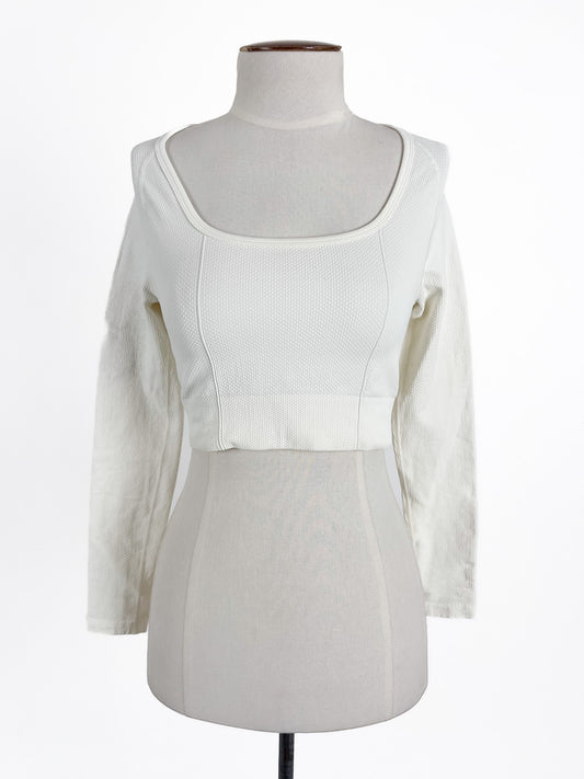 Aim'n | White Casual Activewear Top | Size S