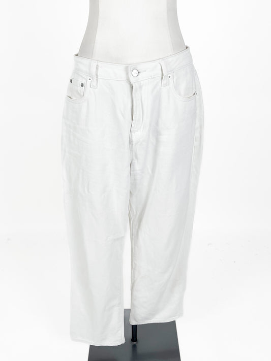 MOOD.DNM | White Casual Jeans | Size 12