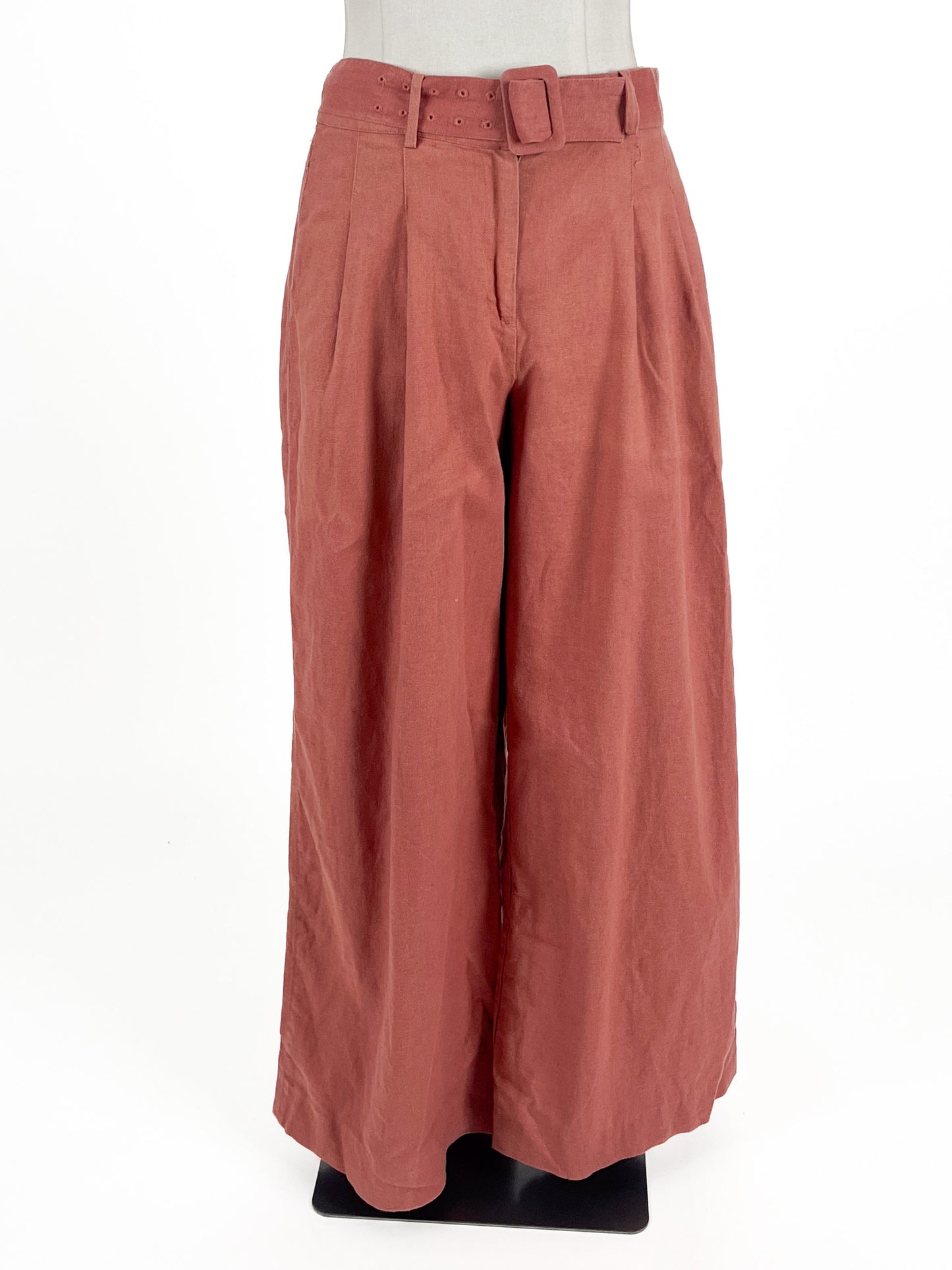 Max | Pink High waisted Wide leg Pants | Size 10
