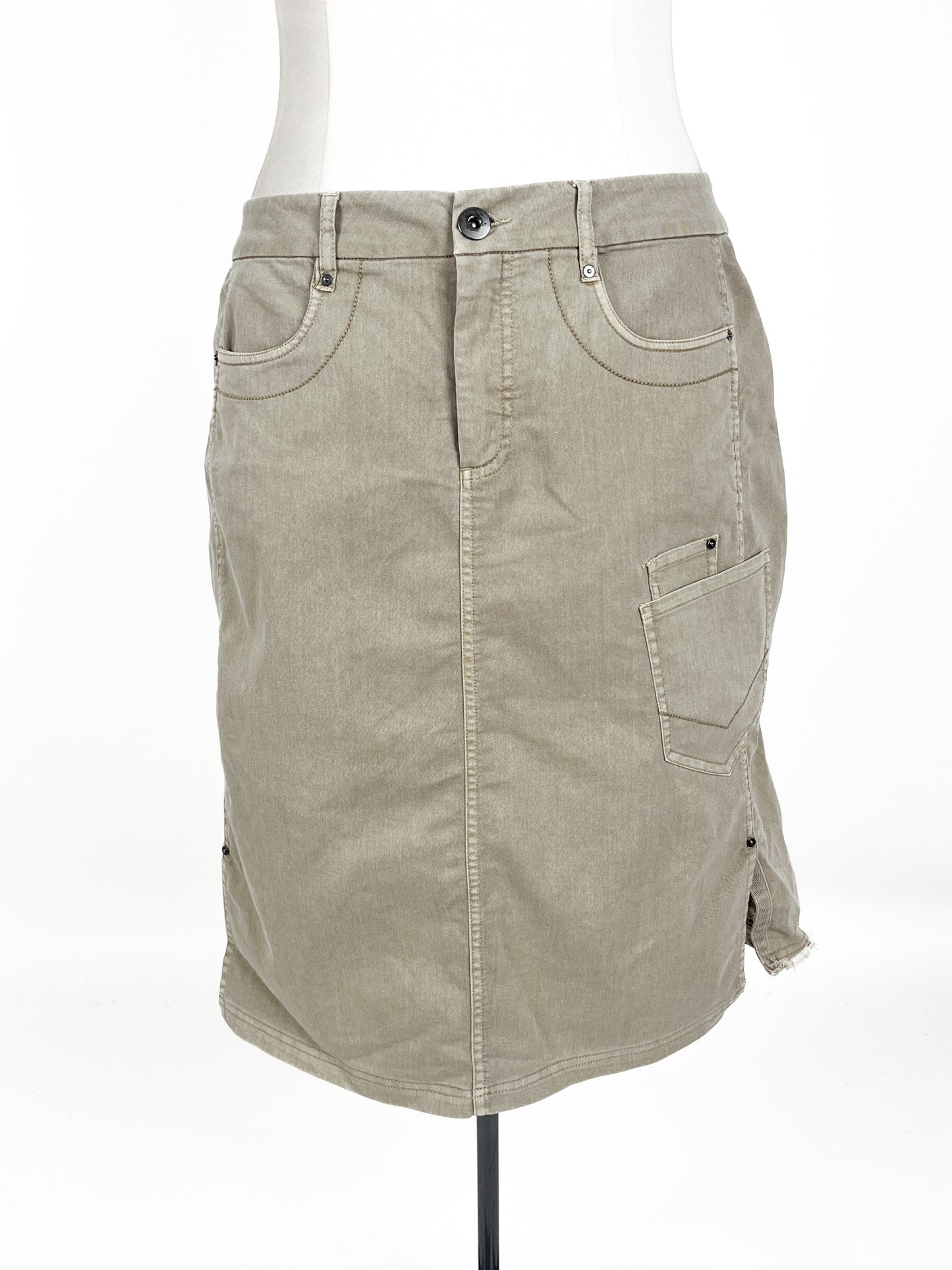Lania The Label - Beige Midi Skirt (Size 14)