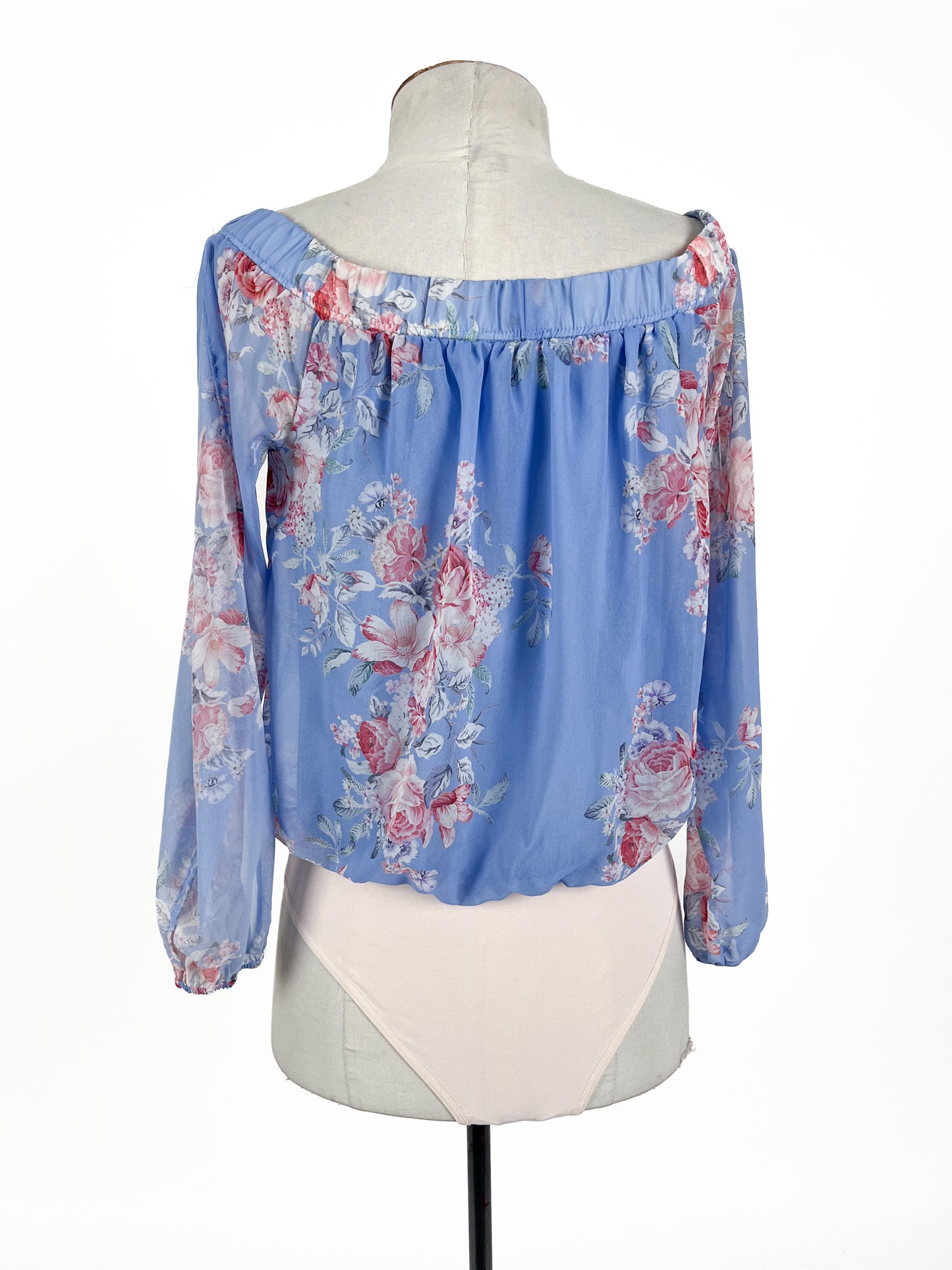 Forever New - Blue & Pink Bodysuit (Size XS)