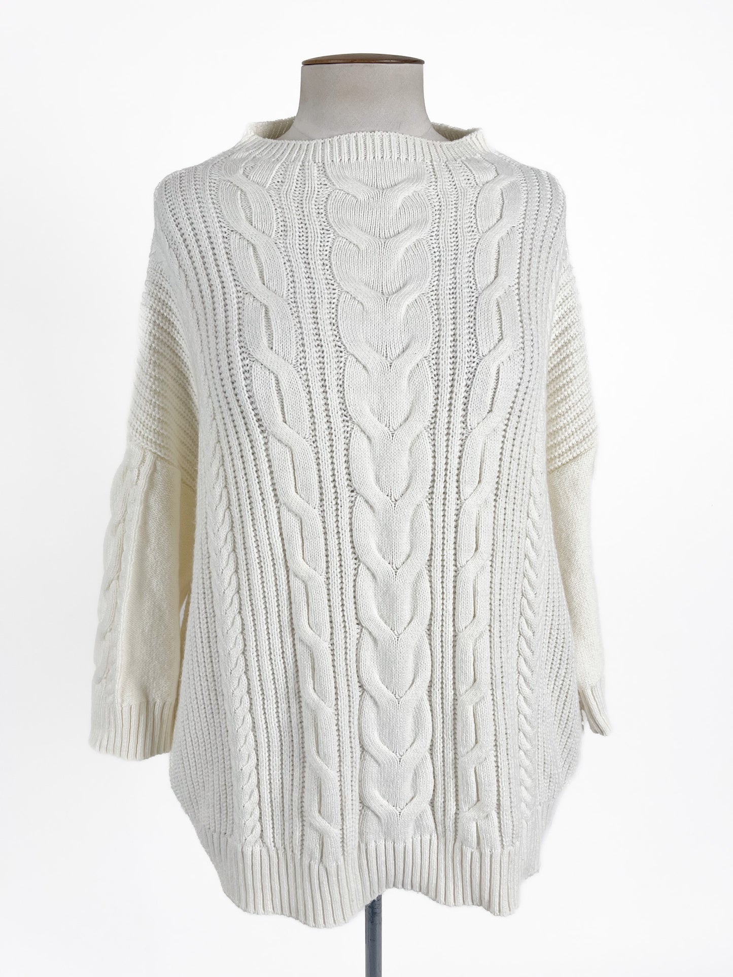 Grace Hill | White Casual Jumper | Size L