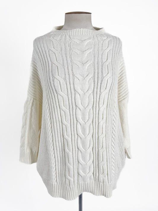 Grace Hill | White Casual Jumper | Size L