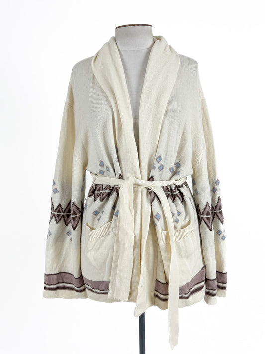 Golden Brown the Label | White Casual Cardigan | Size M