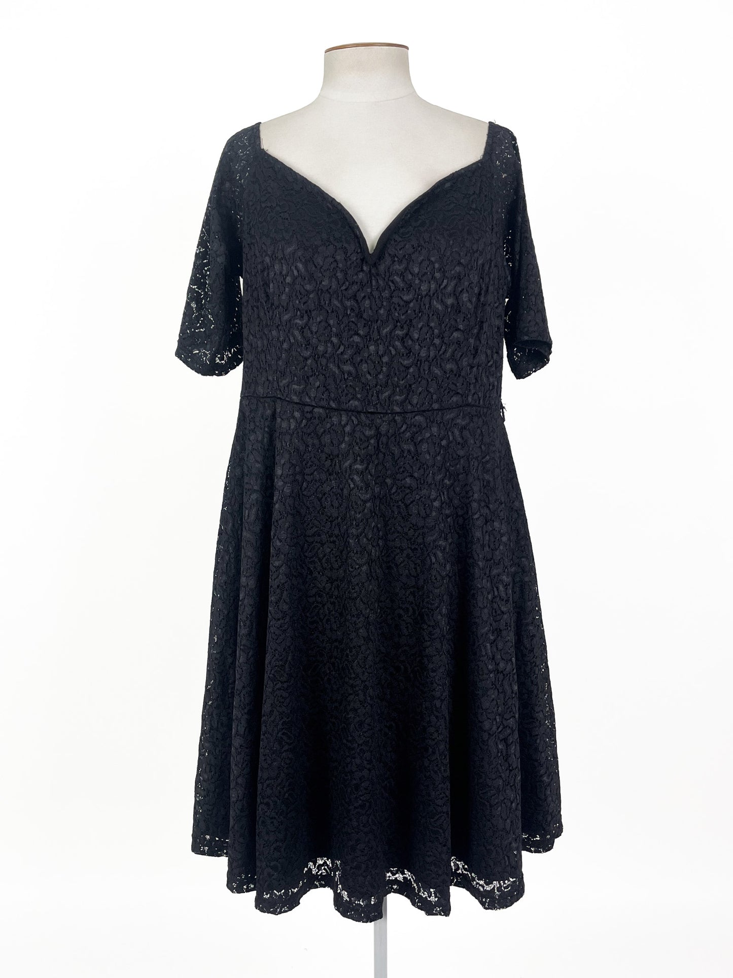 City Chic | Black Cocktail Dress | Size 16