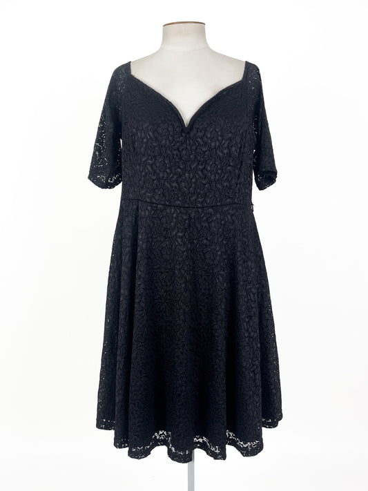 City Chic | Black Cocktail Dress | Size 16