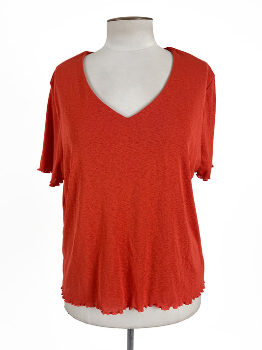 classique | Orange Casual Top | Size XXL