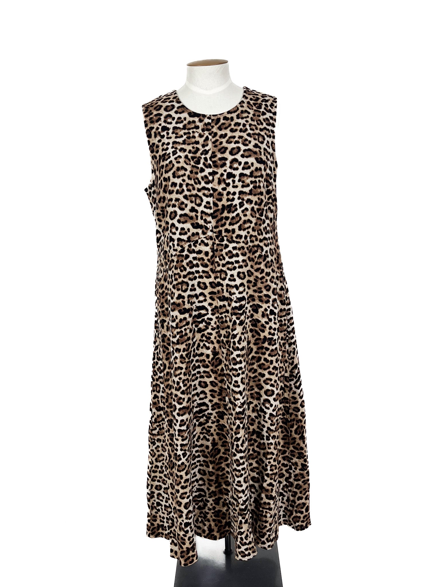 Decjuba - Brown & Black Maxi Dress (Size 16)