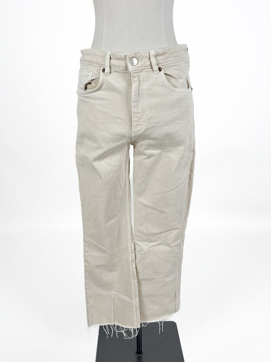 Zara | Beige Casual Jeans | Size M