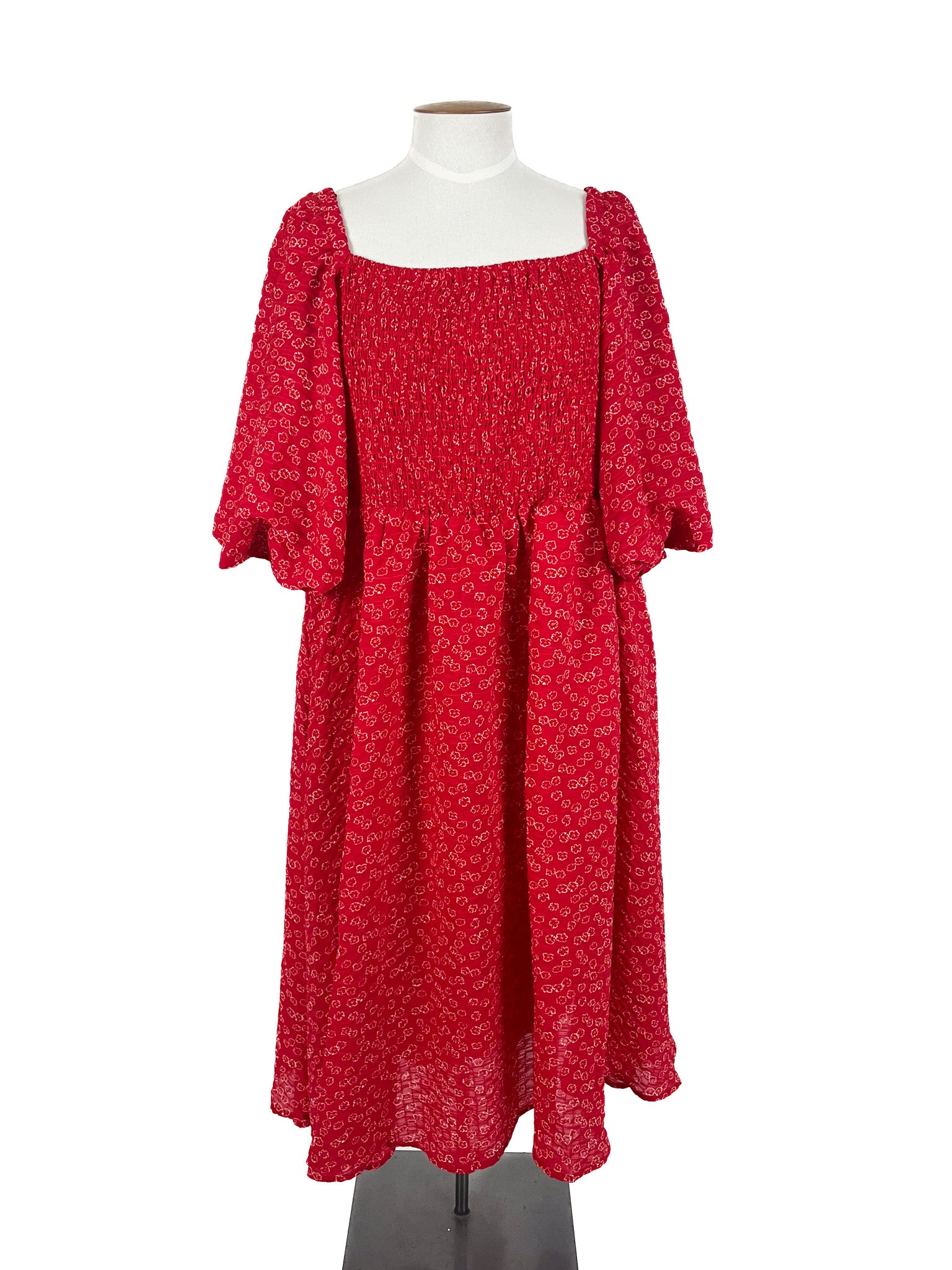 Friday Flamingo - Red Midi Dress (Size 18)