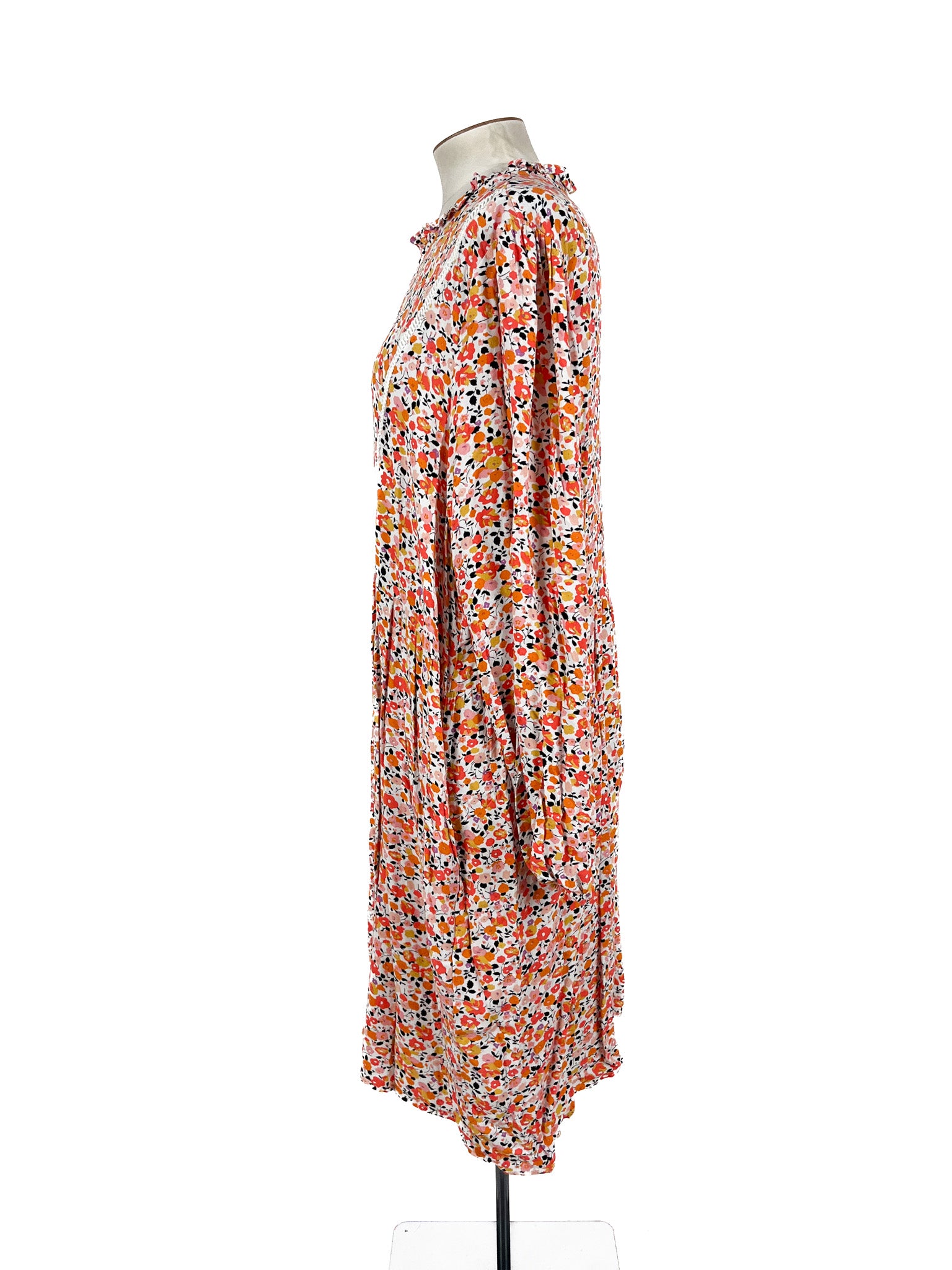 SASS - Multicoloured Midi Dress (Size 22)