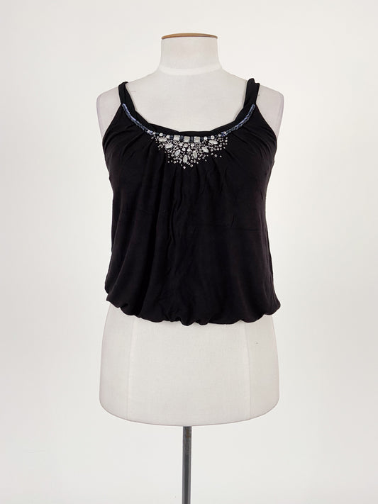 Oasis | Black Casual/Workwear Top | Size 8