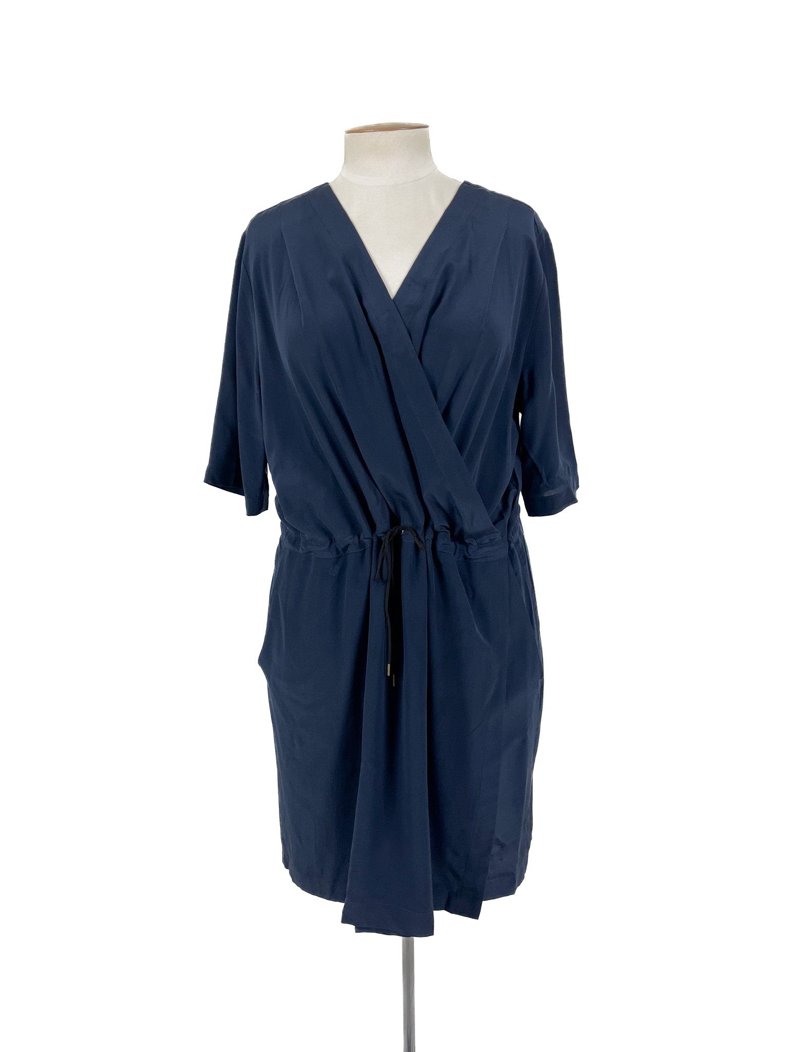 Juliette Hogan - Navy Midi Dress (Size 14)