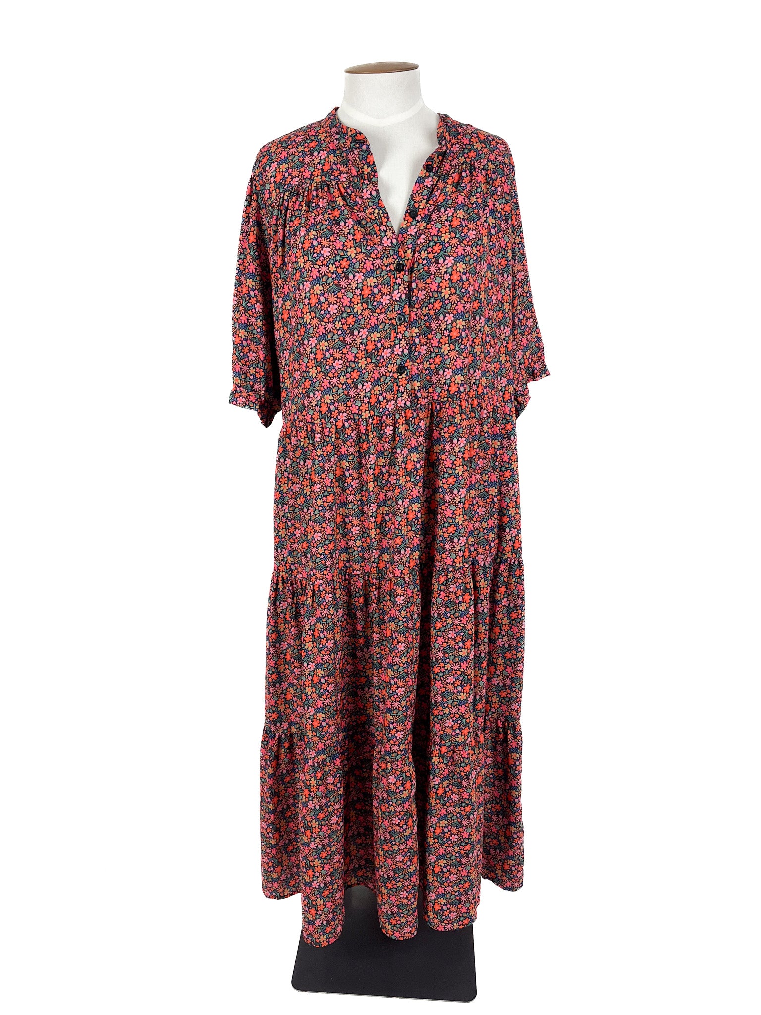 Ruby + Rain - Multicoloured Maxi Dress (Size 18)