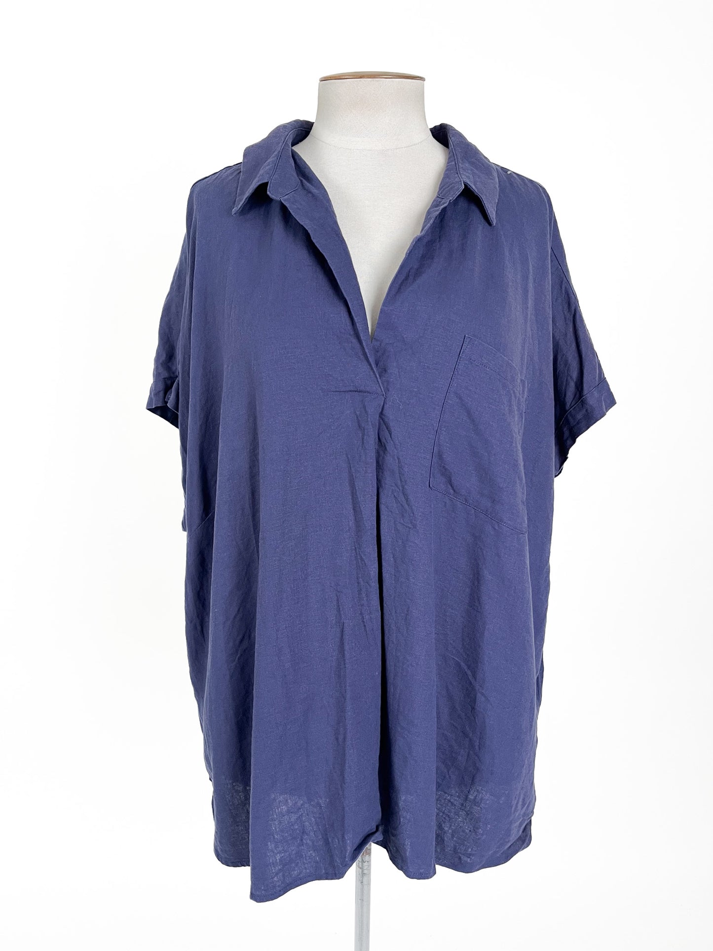 Studio Curve | Blue Casual Top | Size 26