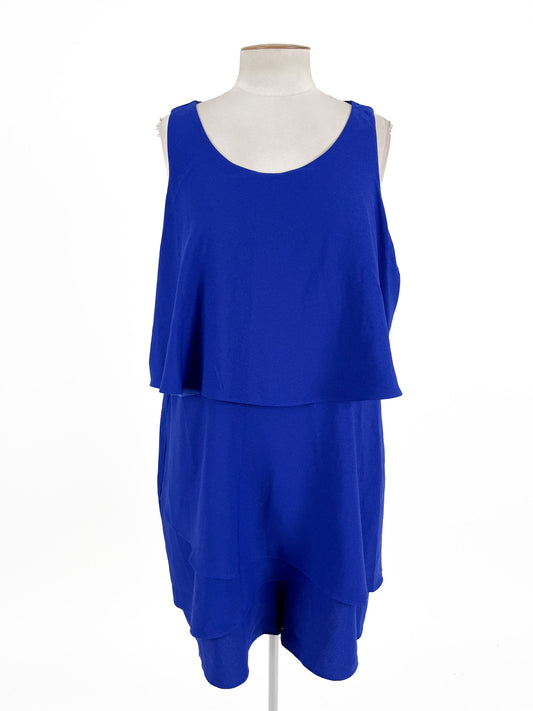 City Chic | Blue Cocktail Playsuit | Size 20