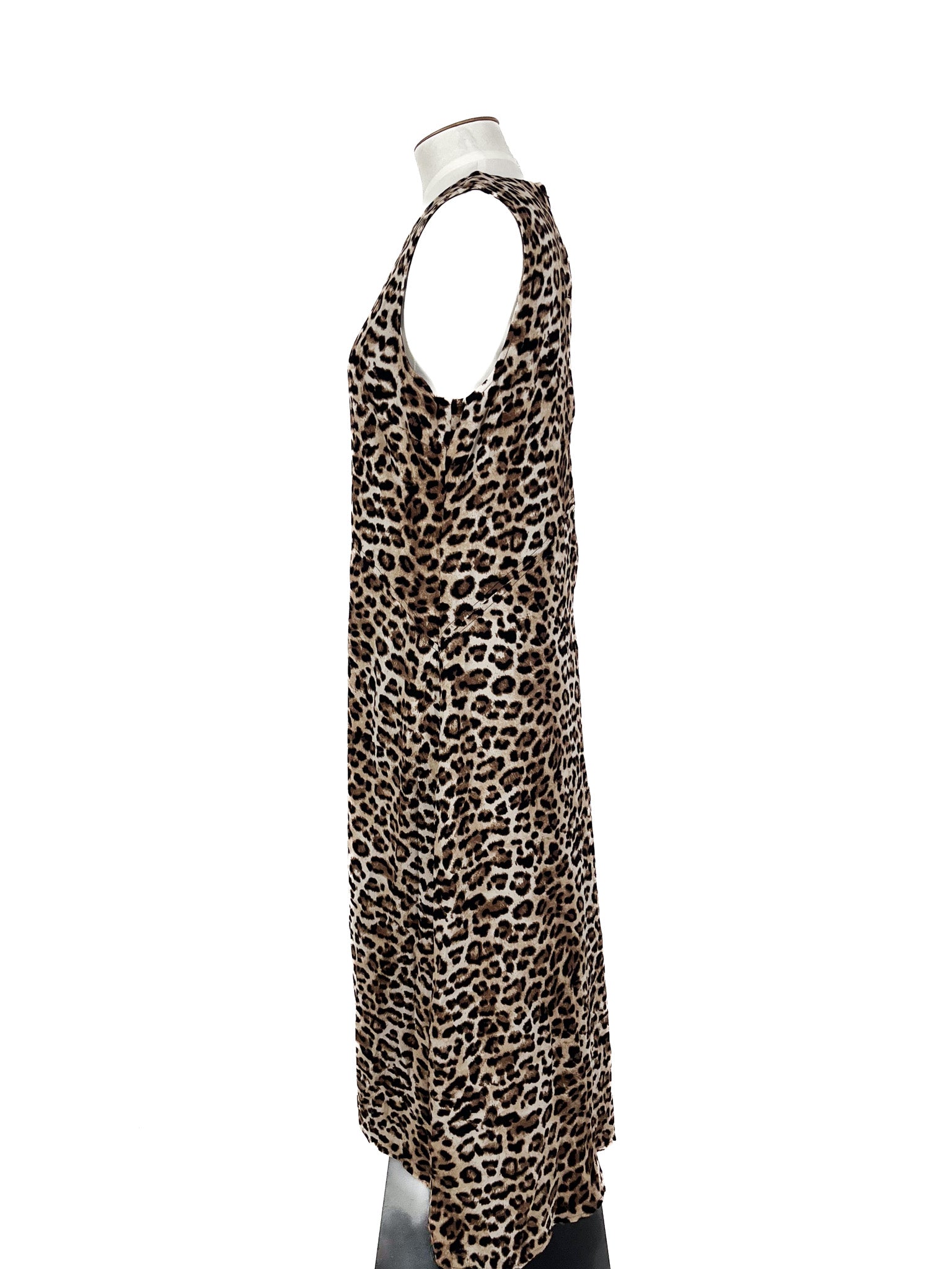 Decjuba - Brown & Black Maxi Dress (Size 16)