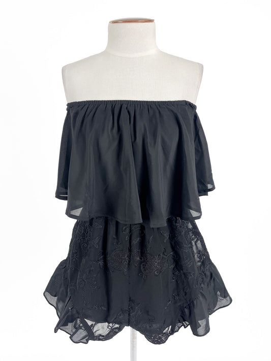 Reverse | Black Casual/Cocktail Playsuit | Size 6