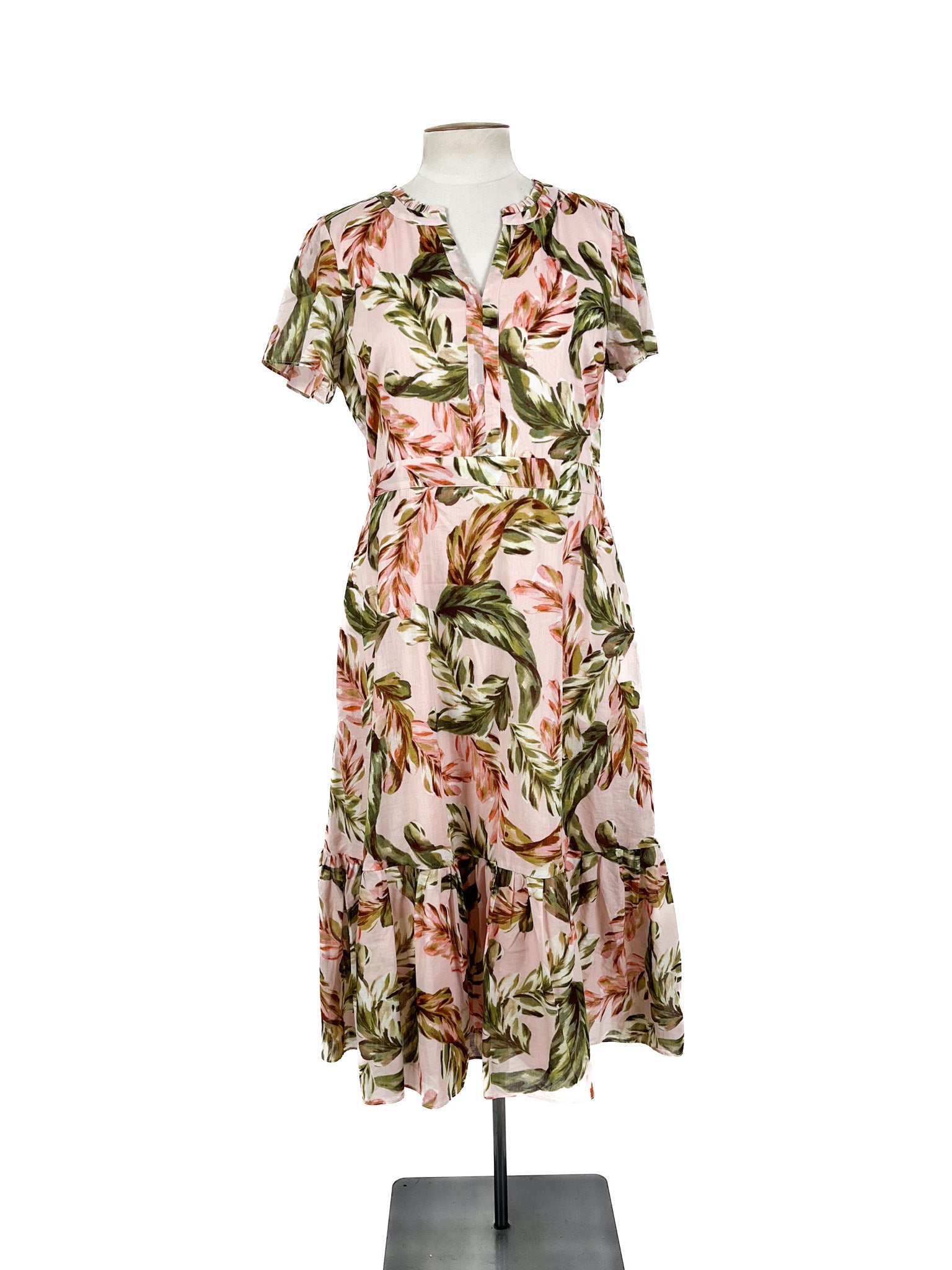 Jacqui.E - Pink & Multicoloured Maxi Dress (Size 12)