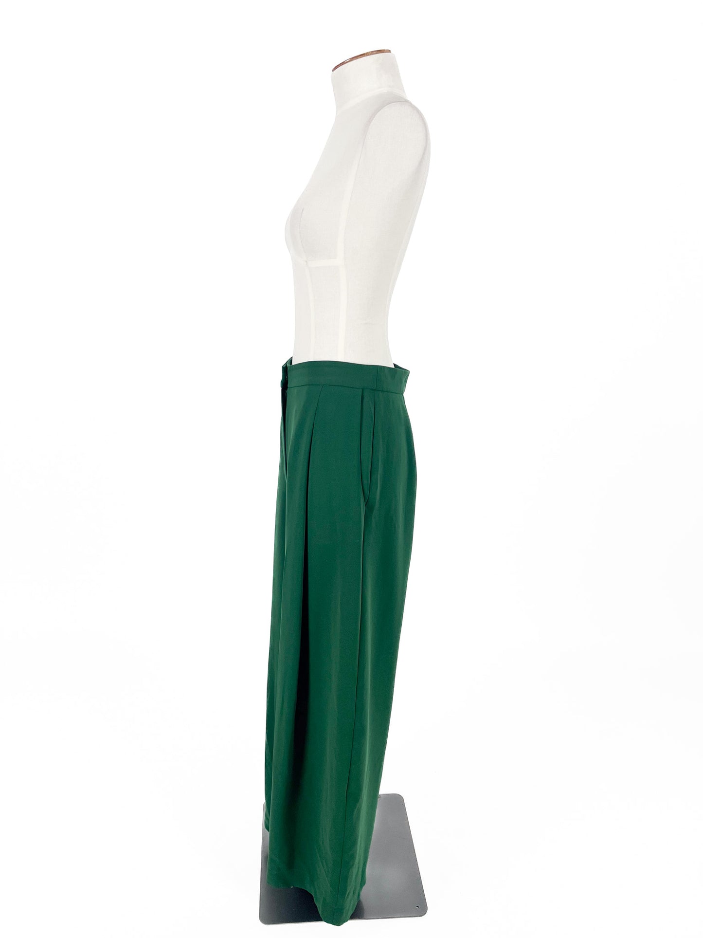 Juliette Hogan | Green Pleated Pants | Size 8