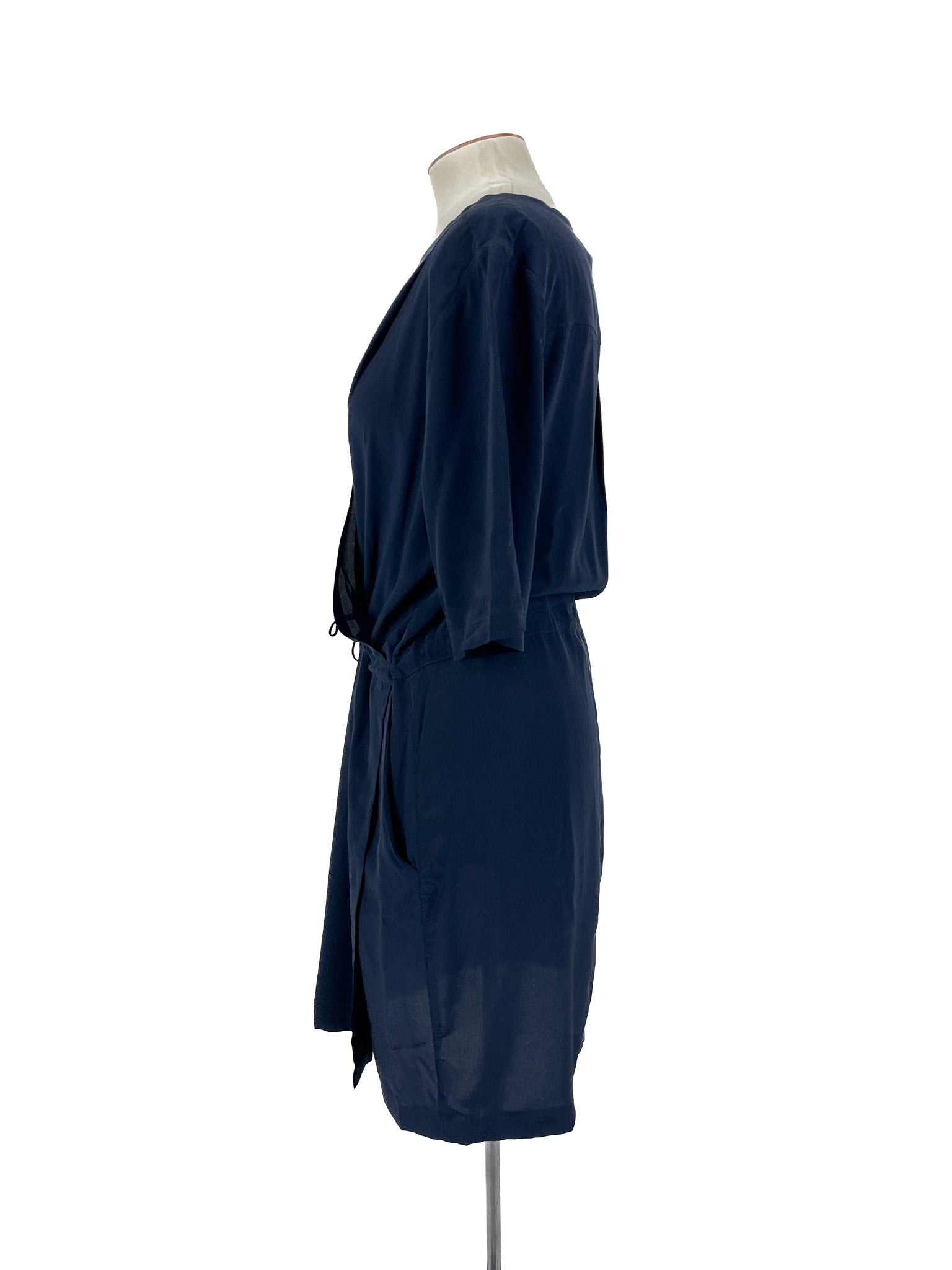 Juliette Hogan - Navy Midi Dress (Size 14)