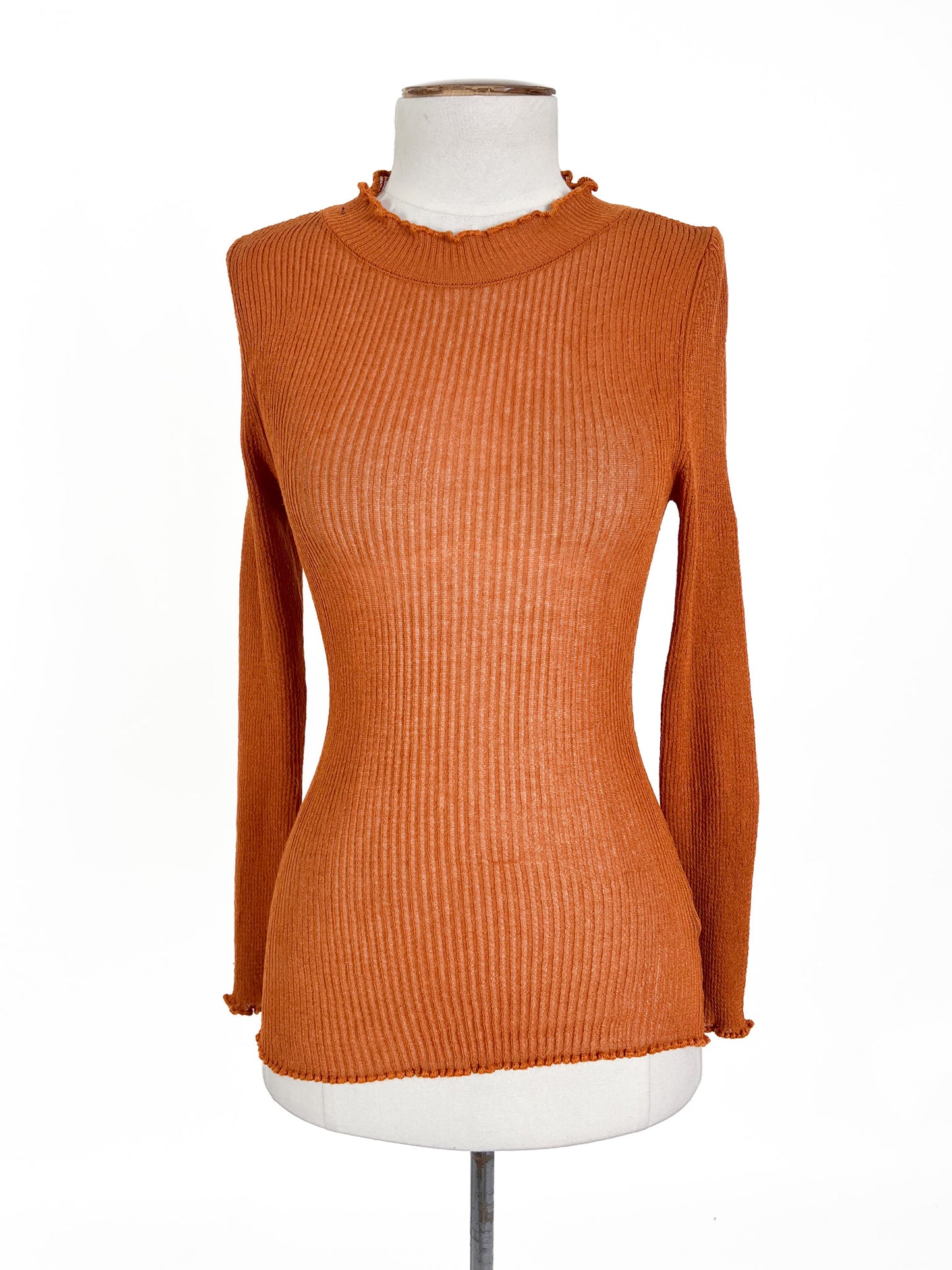 Topshop | Orange Casual Top | Size XS