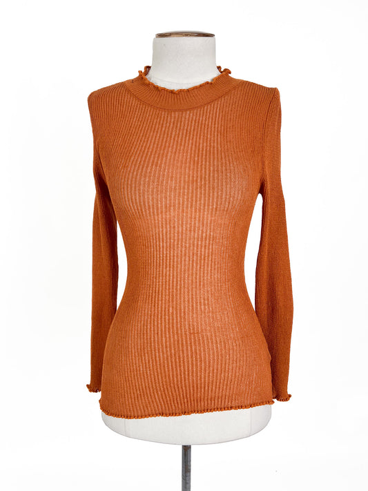 Topshop | Orange Casual Top | Size XS