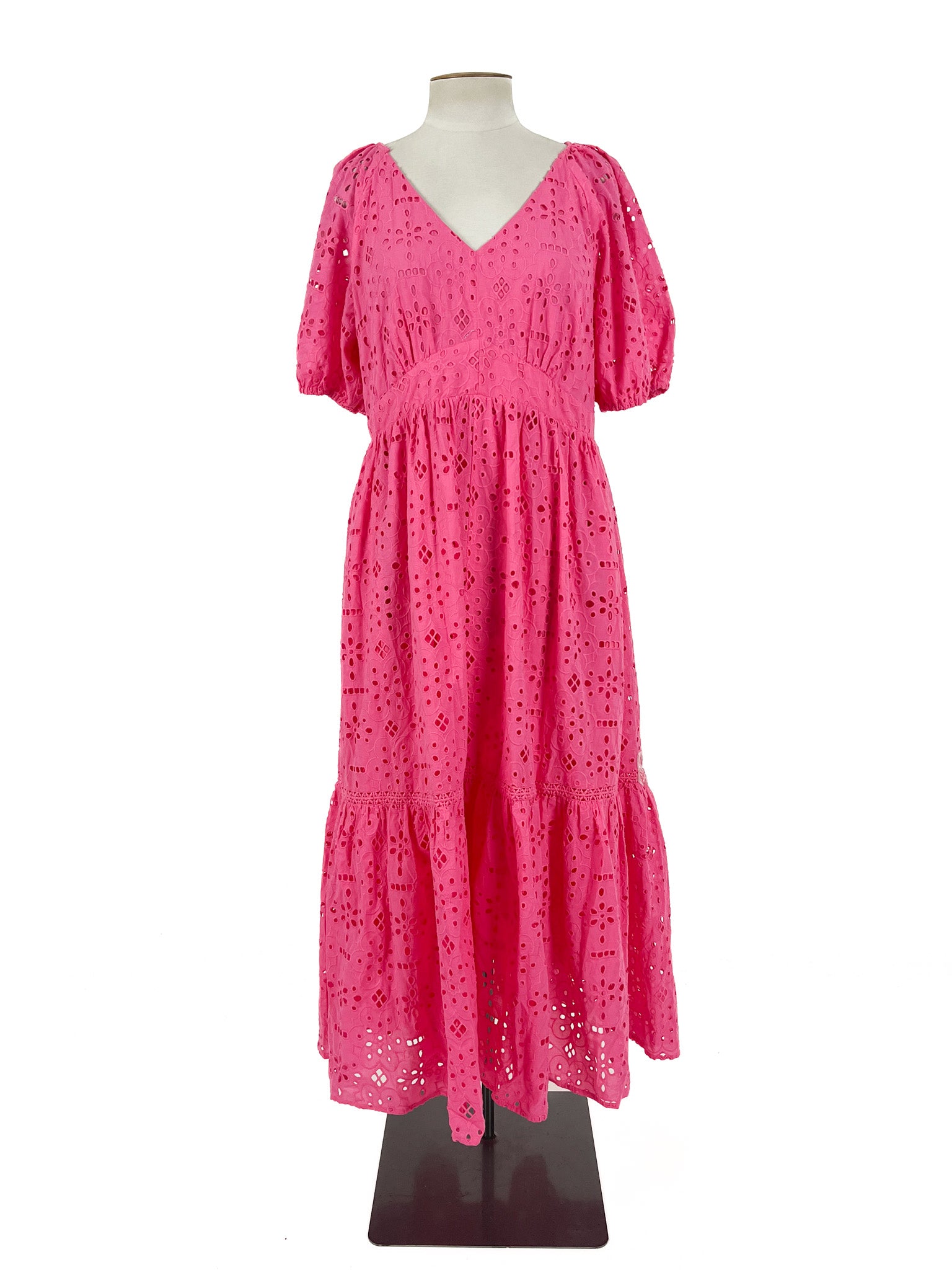 Decjuba - Pink Midi Dress (Size 14)