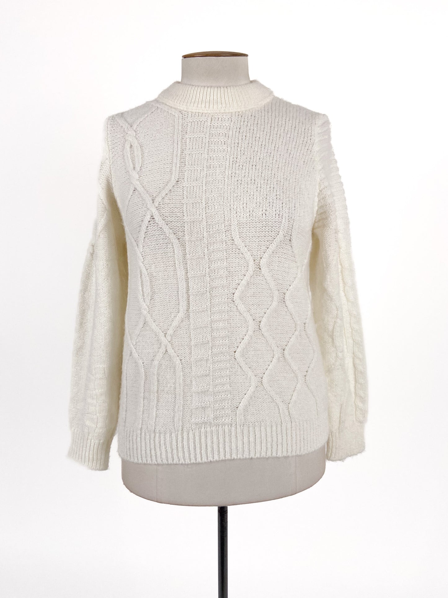Naf Naf | White Casual Jumper | Size L